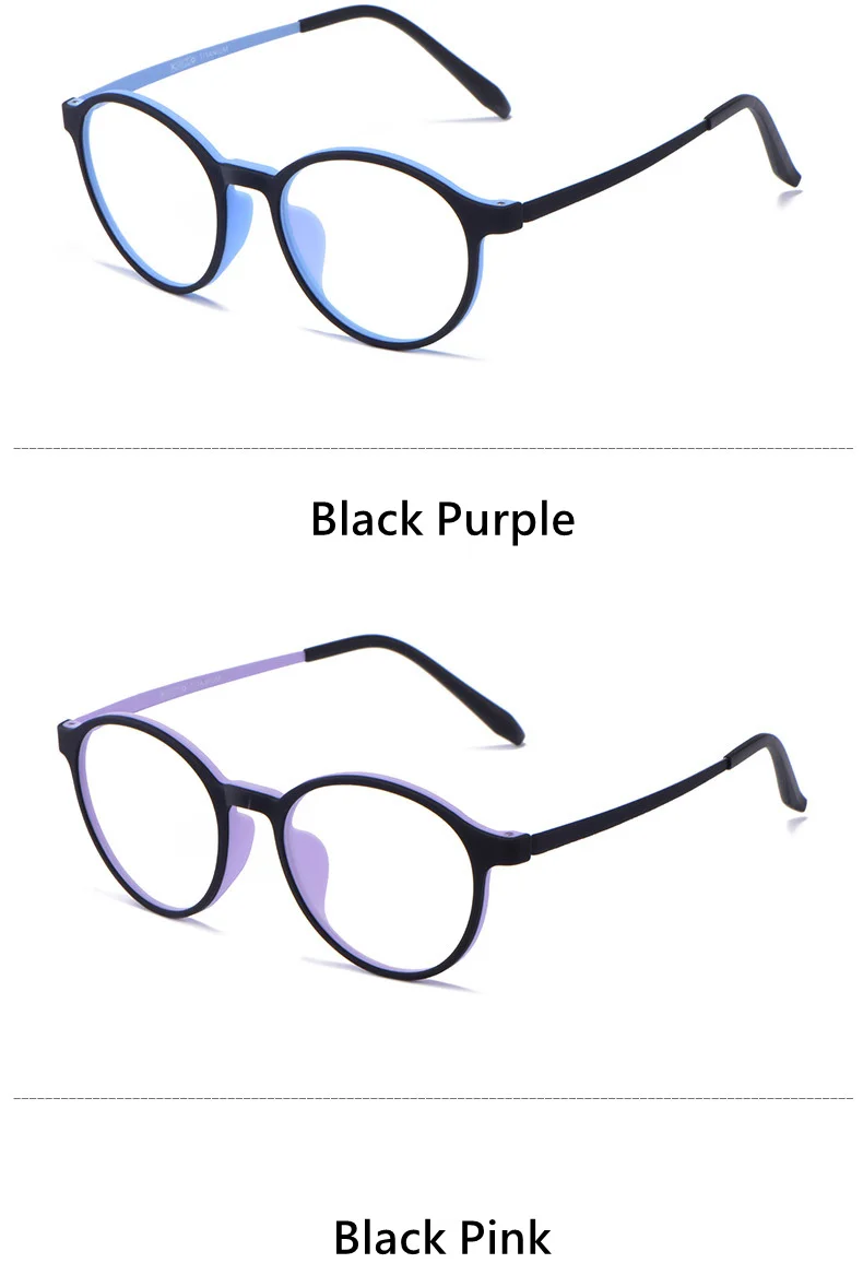 YIMRYUILI Ultraleichte Gummi Titan Runde Rahmen Anti-Blau Licht Lesebrille männer Computer Vergrößerungs Lesebrille Y305 – Detail 12