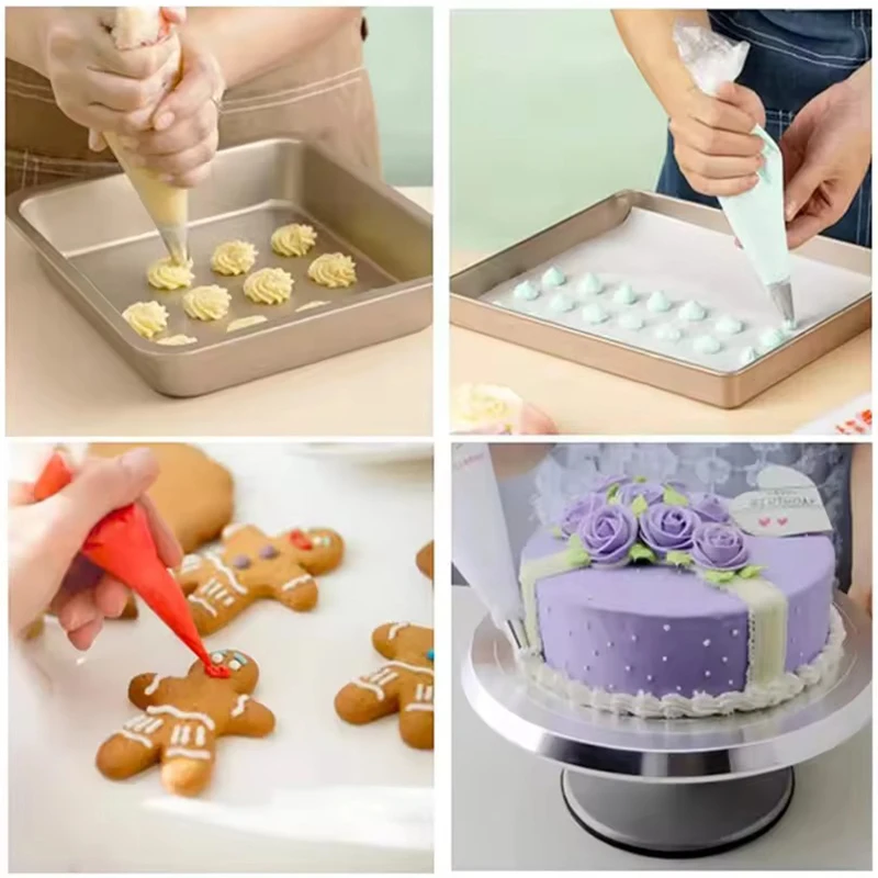 50PCS/Pack Piping Bag Disposable Pastry Piping Sleeve S/M/L Available Cake Cream Shaping Squeezing Bags Kitchen Baking Tools ZYF view 5