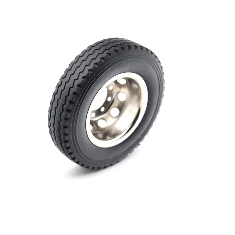 Qin 1/24 2PCS Upgrade Road Tire Skin D44mm/24mm RC Static Modification Tractor Truck Model Tire Skin