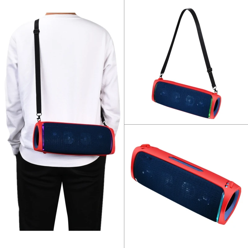 Speaker Cases Carrying Bags Handbag Storage Box for Sony SRS-XB43 Wireless Speaker Protective Bag with Shoulder strap