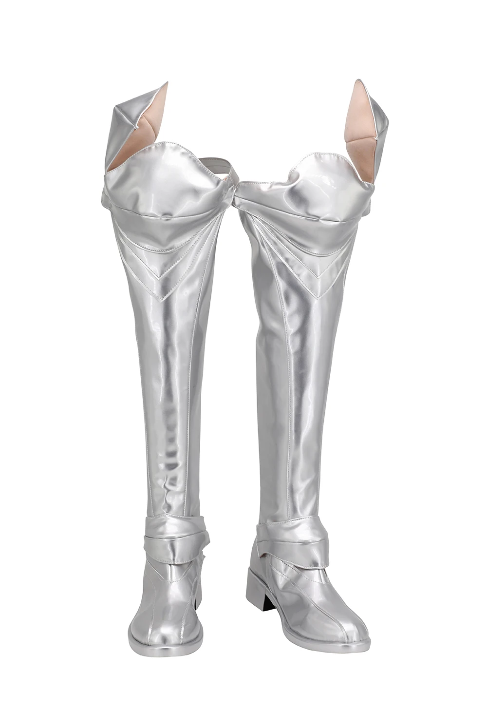 Fate Grand Order Lancer Alter Arturia Cosplay Boots Silver Overknee Custom Made Unisex