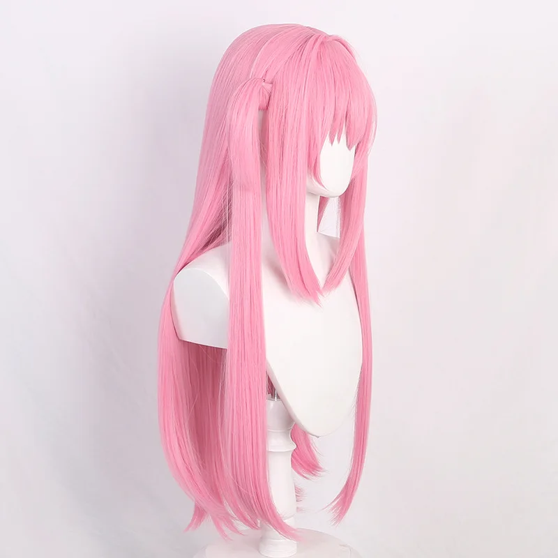 Bocchi the Rock! Hitori Gotoh Cosplay Wig, Long Straight Pink Hair with Bangs for Anime Conventions and Costume Parties