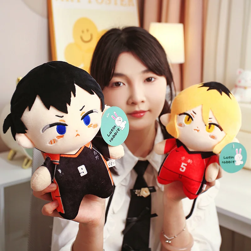 1Pc 26cm Brinquedos de Pelúcia da Série Anime Haikyuu, Bonecos de Cartoon Hinata Shoyo, Tobio Kageyama, Kei Tsukishima, Coleção de Presentes para Fãs