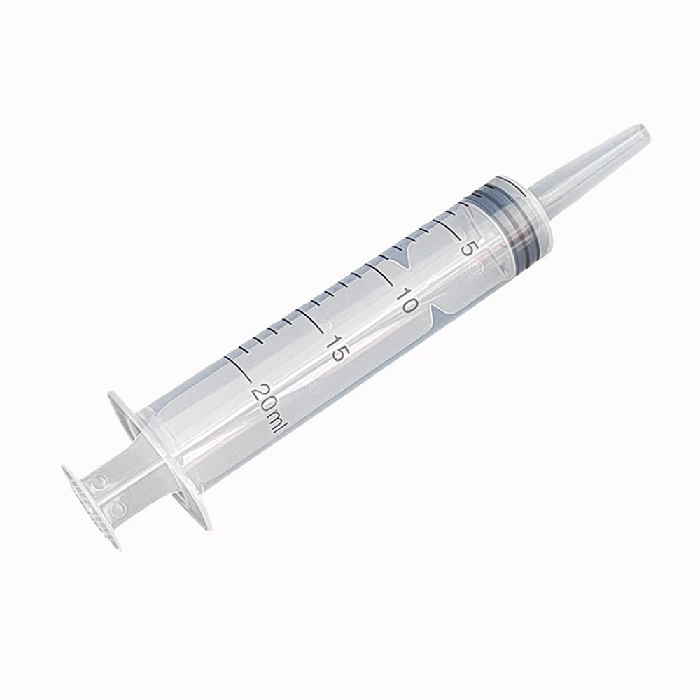 20/60ml Disposable Syringes Plastic Bulk Needle-Free Syringes Without Needle Syringe Glue Pet Feeding Needle Dog Accessories