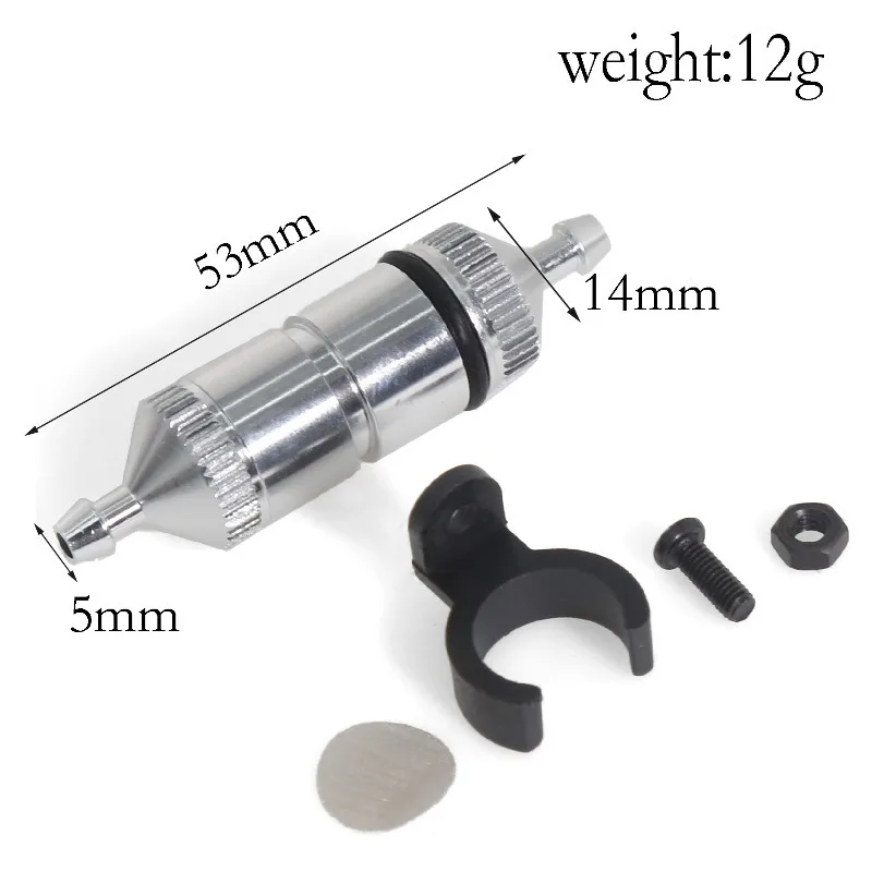 Filtro de combustível de carro rc, peças de motor nitro, filtro de tanque de combustível 1876 para kyosho mp10 mp9 1/8 rc, peças de atualização de carro, acessórios