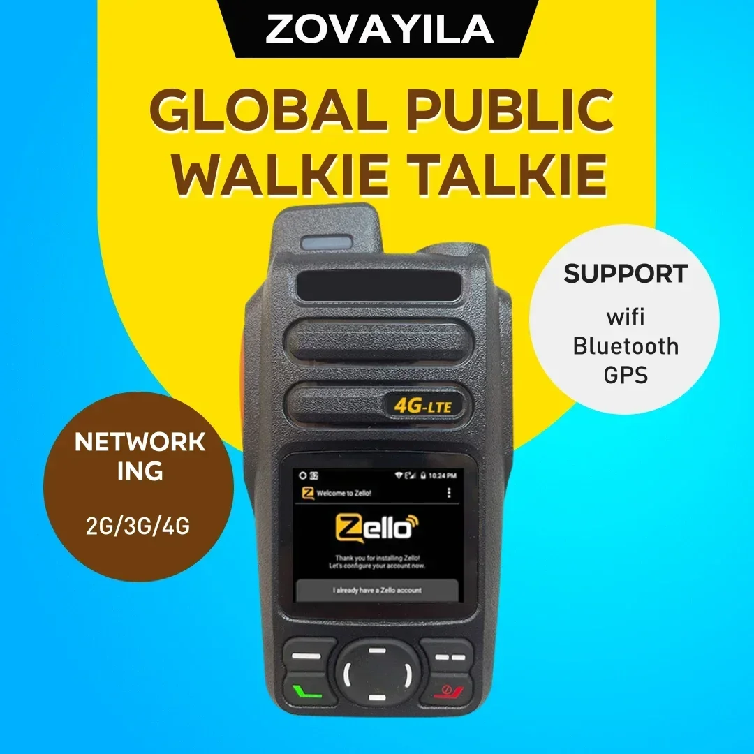 Public Zello Intercom, POC, GPS, 4G, Bluetooth, Portable, WiFi, Mini Call Intercom