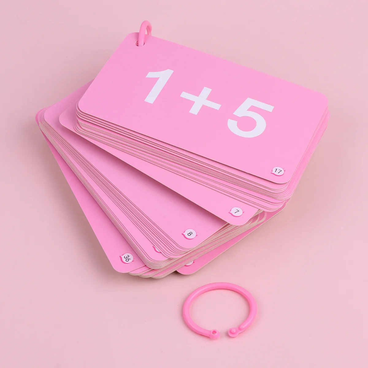 1Set Educational Flash Cards Math Learning Tools for Kids Addition Subtraction Multiplication Division Early Math Skills School