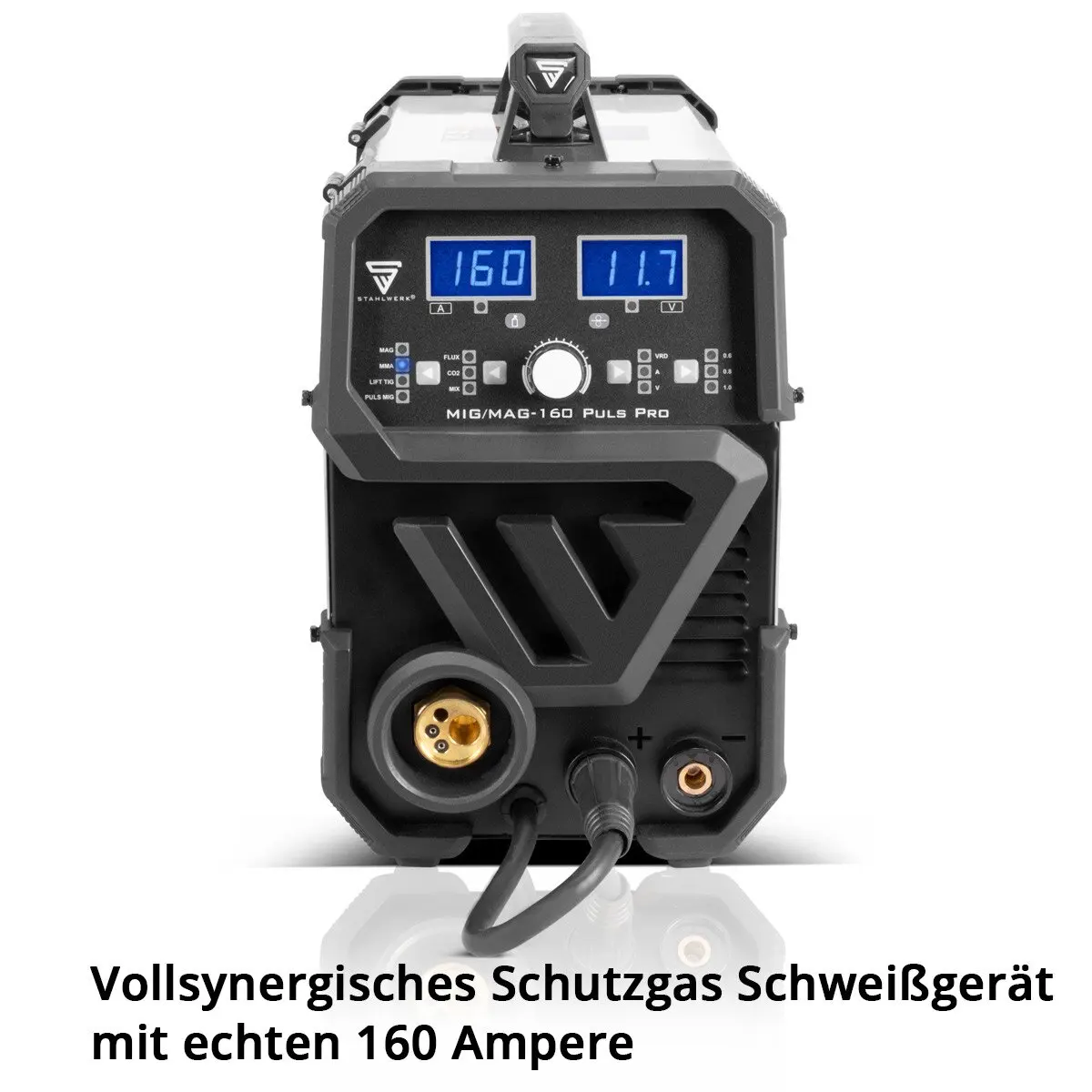Stahlwerk &vector 5-in-1 MIG160 Pulse Aluminum MIG Welding Machine 5kg Flux Wire MIG MAG TIG MMA 200AMP Current 220V Motor New