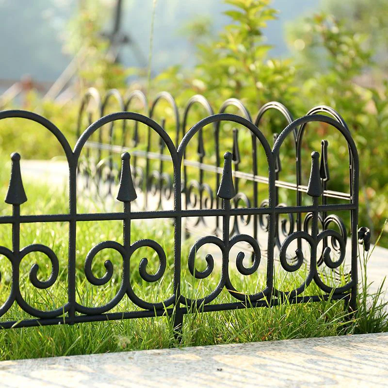 Decorative Garden Fence Bendable Outdoor Landscape Fence Folding Plastic Flower Bed Lawn Fencing Barrier Garden Yard Home Decor