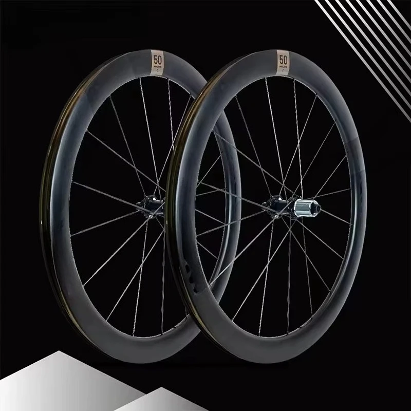 Wholesale Lightweight Carbon Road Bike Wheels Bicycle Trailer Wheels Disc Brake Cycling Road Bicycle Wheel