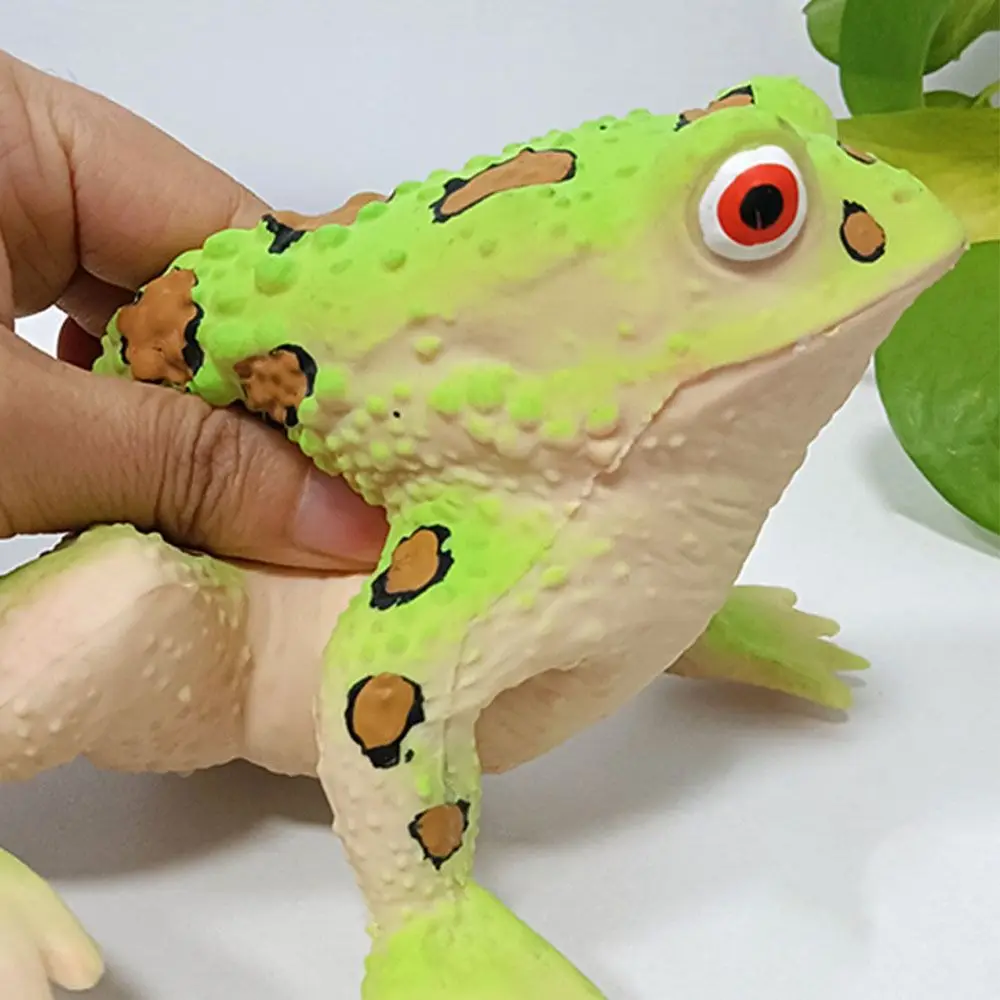 재미 있은 스트레스 릴리프 개구리 스퀴즈 소프트 시뮬레이션 개구리 SimulationToy 두꺼비 스퀴즈 장난감 트릭 장난감