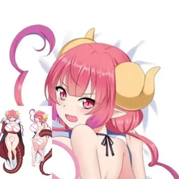 

Dakimakura Ilulu Miss Kobayashi's Dragon Maid Anime Body Pillow Cover Double-Sided Print Life Size Pillowcase Gifts