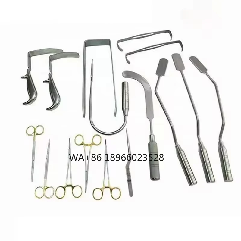 16PCS Breast Augmentation Instrument Set a for Plastic Surgery Breast Reshaping Equipment