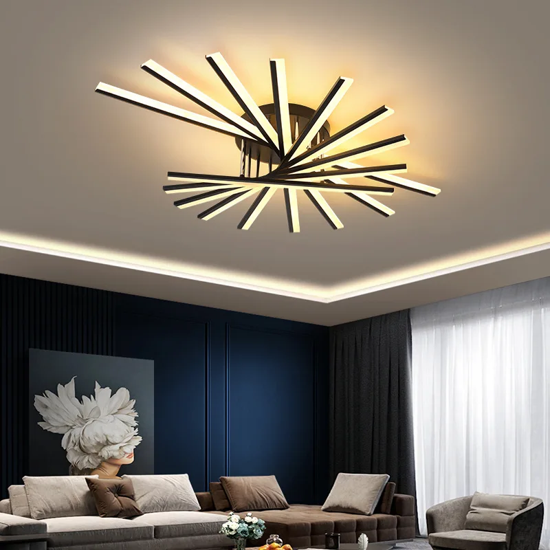 

LED Chandeliers Indoor Lights Corridor Hall Aisle Study Living Room Lamp Bedroom Gold/Black/White Lustre Fixtures Home Decor