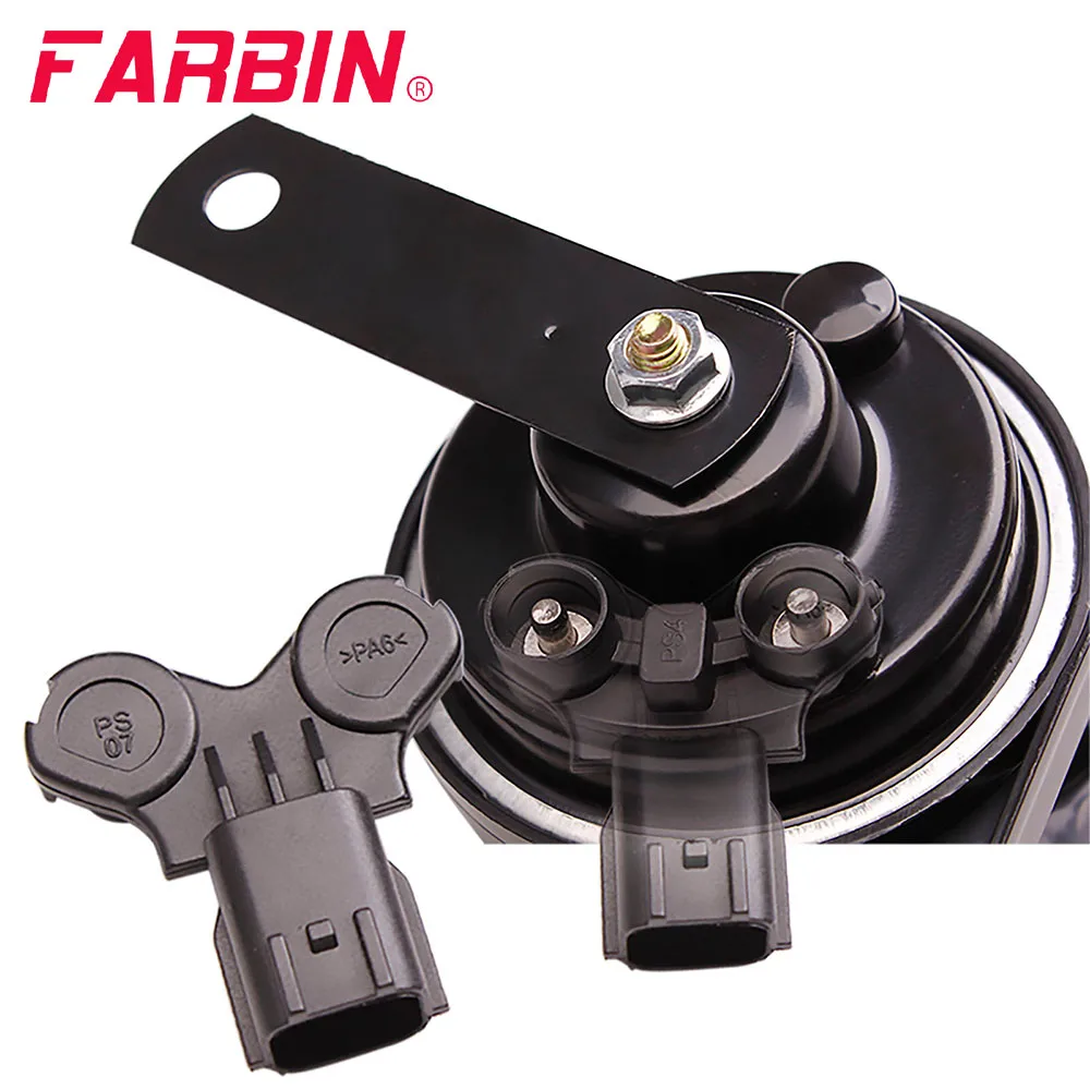 

FARBIN Special Interface Car Horn 12V Super Loud Dual Tone High/Low For Audi Toyota Ford BMW Volkswagen Hyundai Car Snail Horn