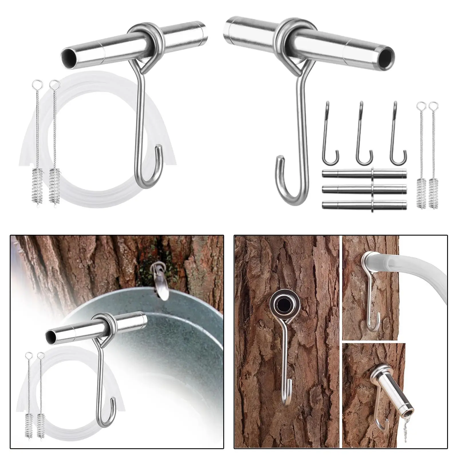 Maple Syrup Tapping Set with Hooks Maple Tree Taps Spiles for Home Yard