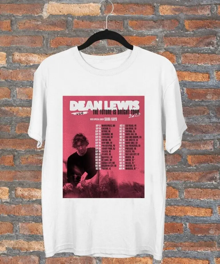 Дин Льюис будущее яркий Тур США Дата размер футболки S-3XL для фанатов