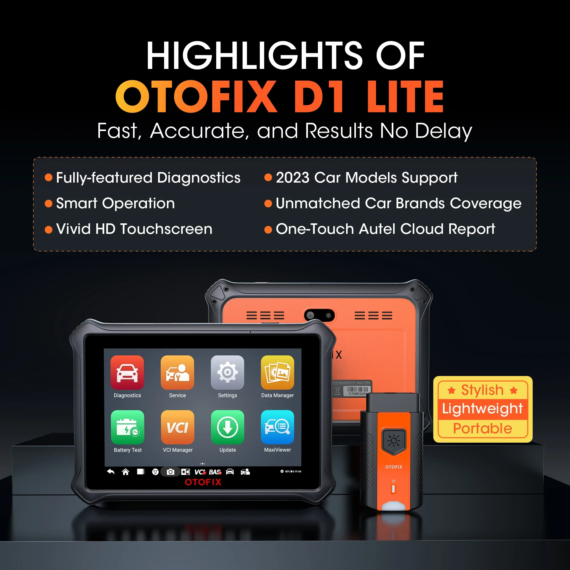 Advanced otofix d1 lite pro obd2 38+ reset functions vehicles full system fca autoauth auto vin diagnostics scanner for all cars