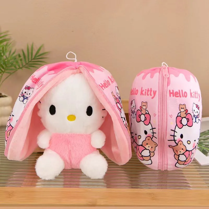 ตุ๊กตาสติทช์น่ารัก การ์ตูนซานริโอ้ ของเล่นซิปแปลงร่าง พวงกุญแจ จี้กระเป๋า ของตกแต่งห้อง ของขวัญวันเกิด วันหยุด