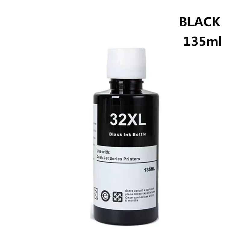 1pc Ink Bottles Compatible With 31 32XL Refill Dye Ink Suitable For HP 7301 6001 7602 5101 7001 551 651 455 457 450 Printer Fil