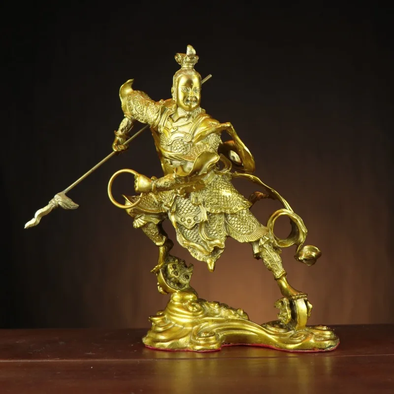 Bronze , Nezha, Third Prince, General Of The Middle Hall, Supreme Master Of Heaven, Home And Office Decorative Ornament.
