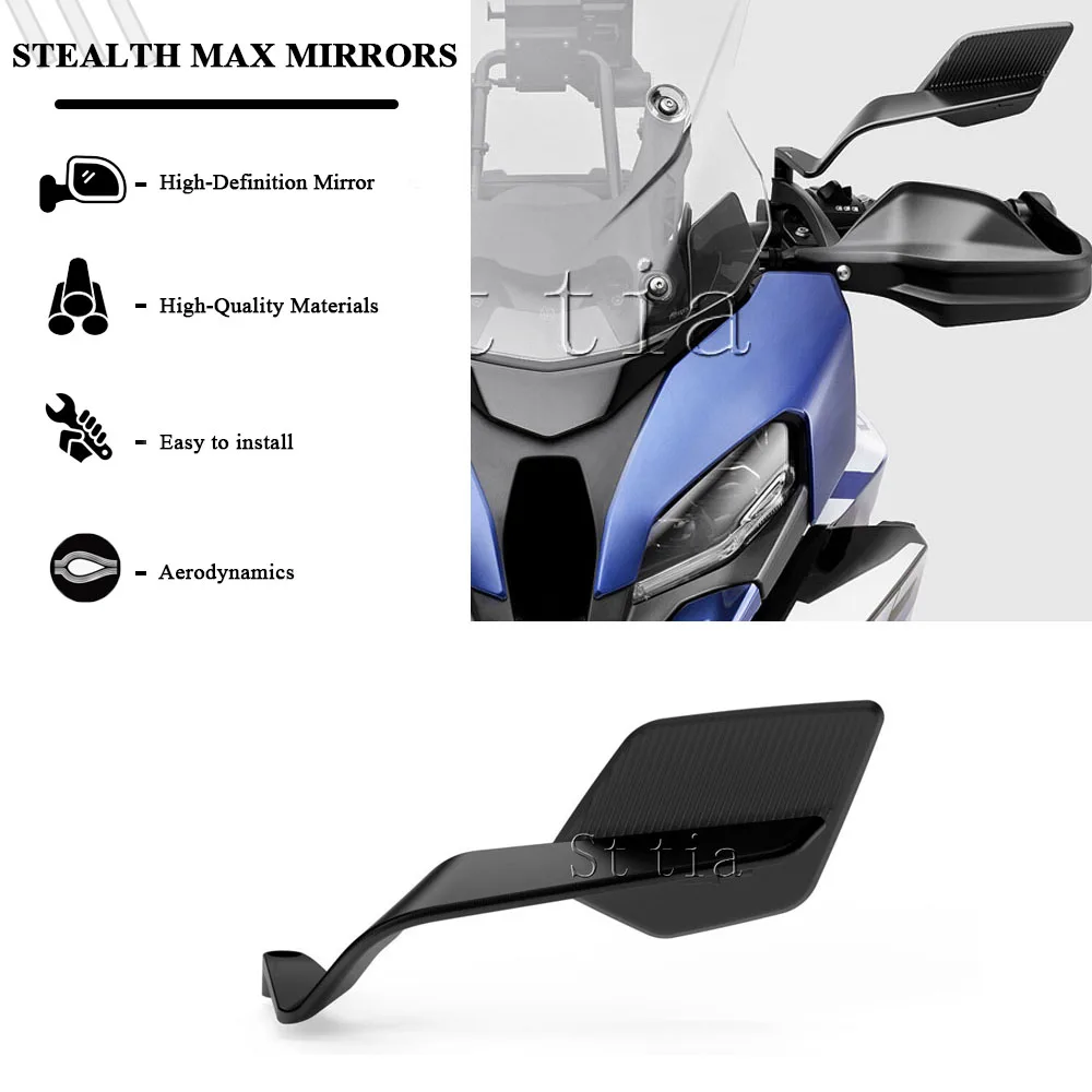 New Motorcycle Side Rearview Reversing Mirror CNC Aluminum Rear Mirrors Fit For BMW S1000R S1000 R S1000XR S1000 XR 2020-2025