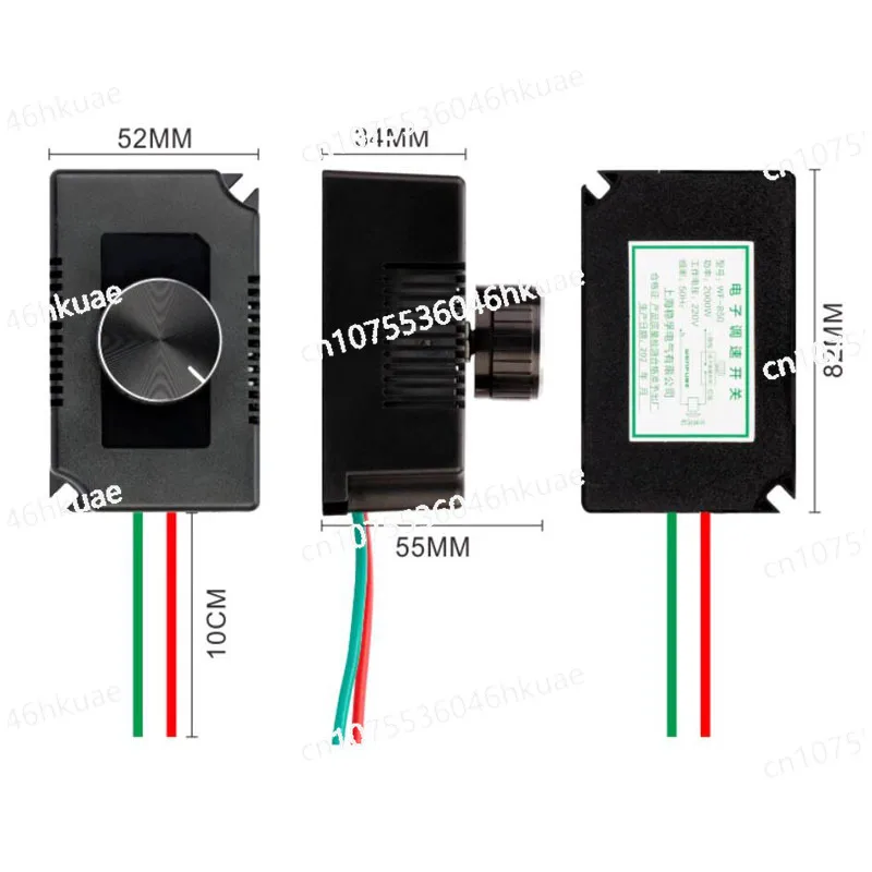 220V 3000W output voltage 0-220V exhaust fan blower speed regulator switch angle grinder motor controller speed regulator