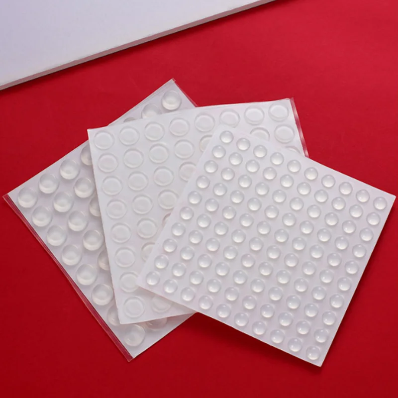10mm*1-5mm Bumpers Pads Rubber Feet  Self Adhesive Transparent Stick Bumper Noise Dampening Buffer Bumpers for Door Drawer