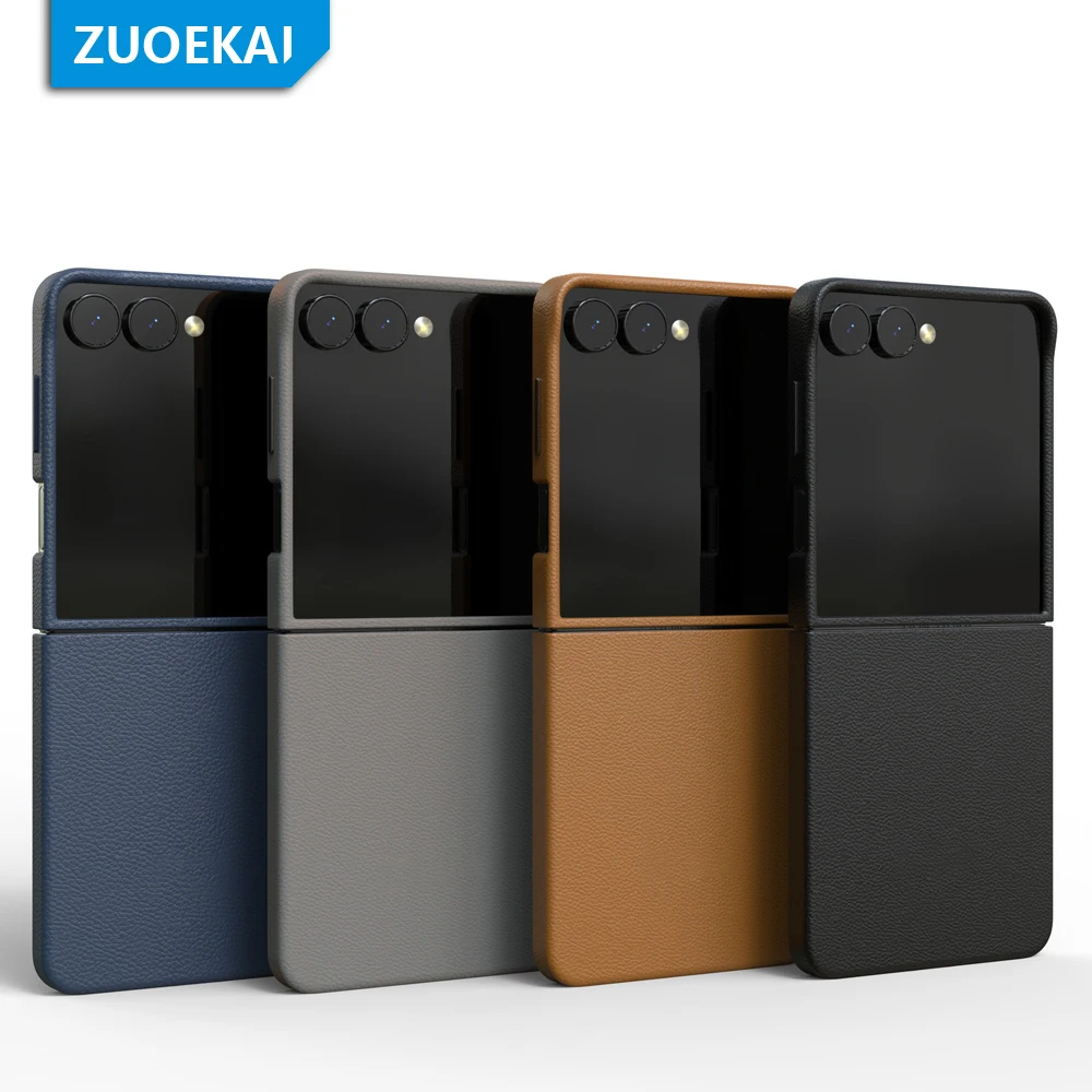Custodia in pelle per Samsung Galaxy Z Flip 8, custodia per telefono per ZFlip8 Flip8 5G, custodia posteriore di lusso antiurto per telefono.
