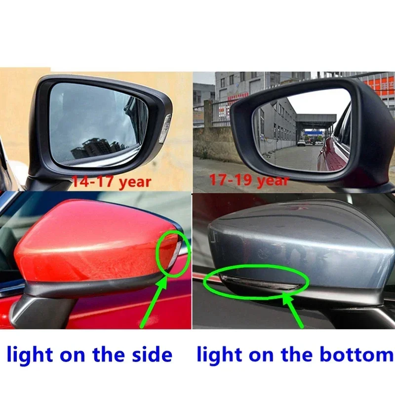 Car Door Wing Side White Rearview Mirror Glass Lens With Blind Spot Or Heated Function For Mazda 6 Atenza 2014-2019