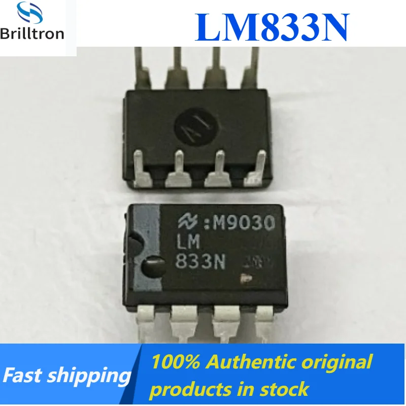 5-20PCS LM833N LM833 Discontinued White Label Dual-Wave Operational Amplifier Brand New Original in Stock , Fast Shipping.