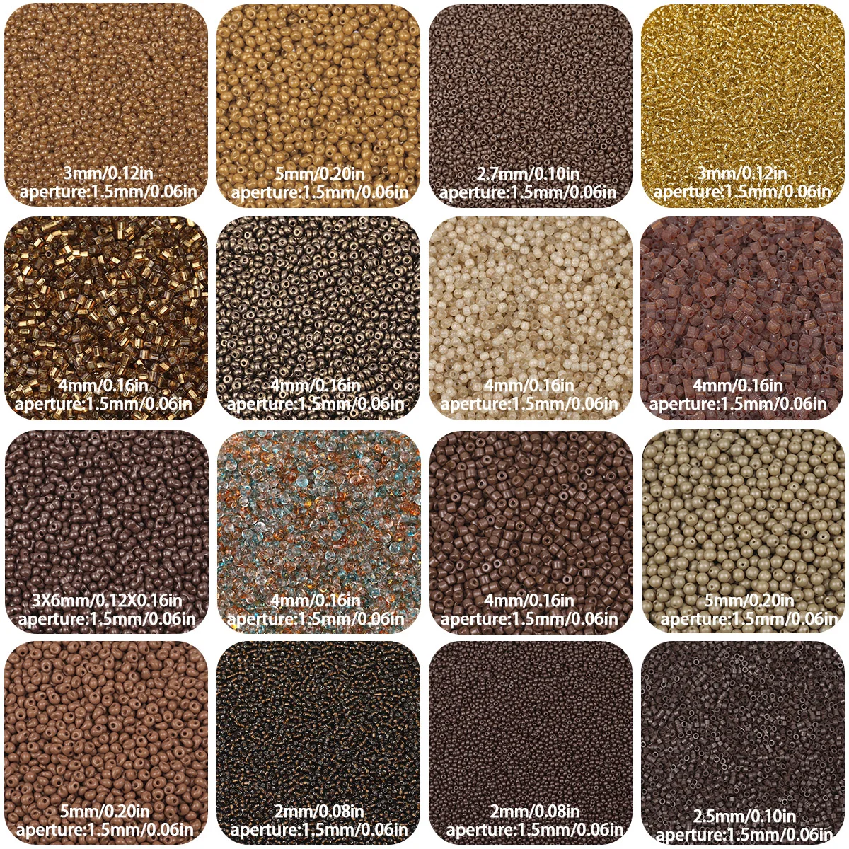 2/3/4/5mm 20g Effect of The Lacquer That Bake Charm Czech Glass Seed Beads for Jewelry Making DIY Handmade Bracelet Accessorie