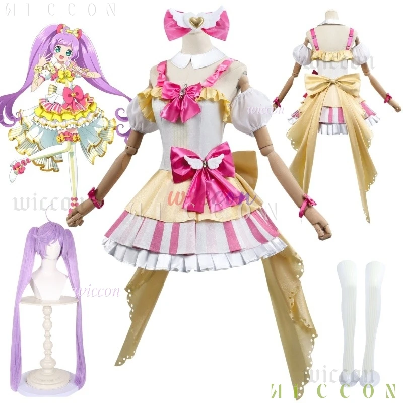 Manaka Laala Cosplay Anime Pripara disfraz Lala peluca chica vestido de princesa traje fiesta de Halloween traje de juego de rol para mujer juego de rol