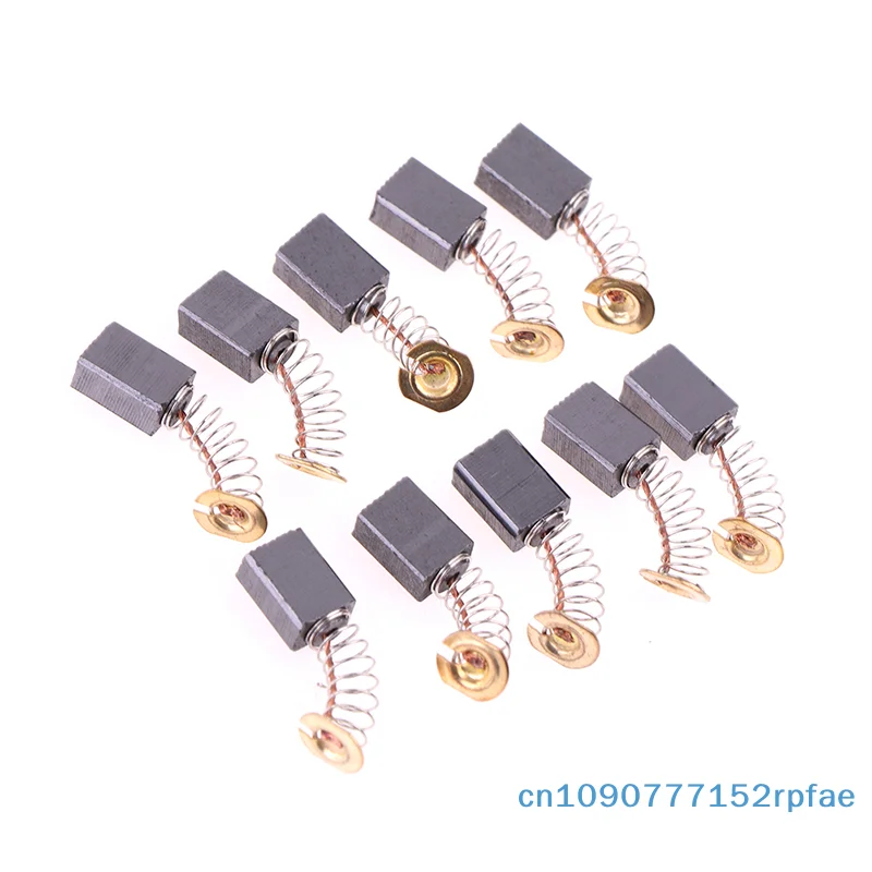 10 Pcs /pack Angle Grinder Carbon Brushes 6*9*14mm Power Tool Electric Motor Spare Part Electric Grinder Replacement