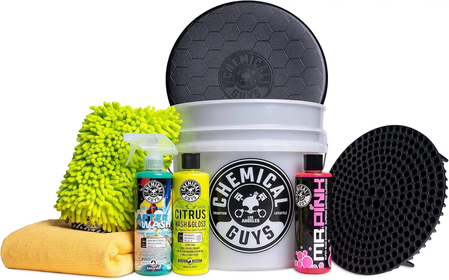 

Complete Car Wash Kit with Soap, Bucket & 8 Essential Items for Deep Cleaning & Shine