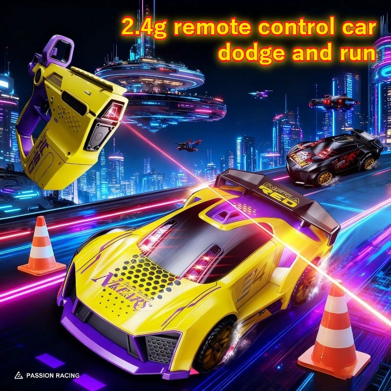 2.4G RC Drift Car with Infrared Tagging High Speed Remote Control Racing Car Parent-Child Interactive Battle Toy for Kids Adult