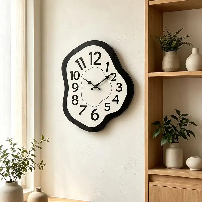 Acrylic Wall Clock Wall Watch Clock Stylish Hanging Clock with Arabic Numerals Silent for Home Party Kitchen Office Dining Room