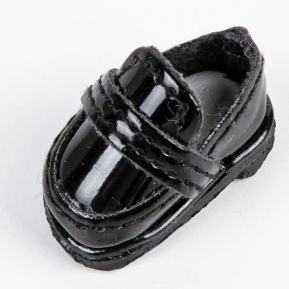 1 Pair Japanese Style Obitsu 11 Doll Leather Shoes School Uniform Glossy 1/12 Bjd Leather Doll Shoes GSC Mini