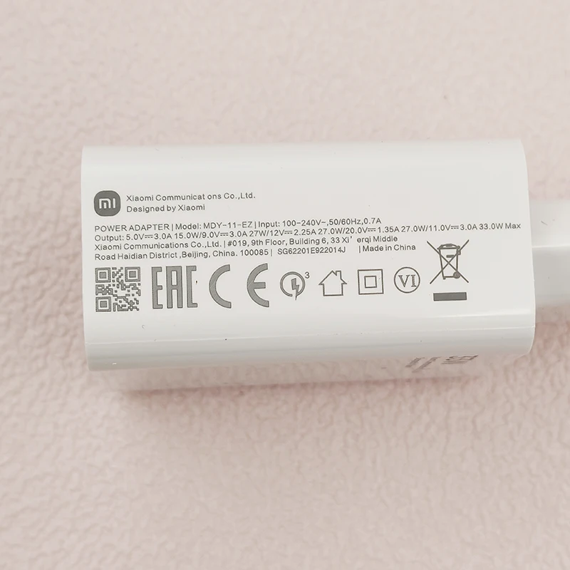 Original Xiaomi Mi 14 13 Ultra 12s 11 10 Pro 33W Charger Tubo Fast Charge EU US Adapter 6A Type C Cable For Redmi Note 12 13 Pro - náhled 5