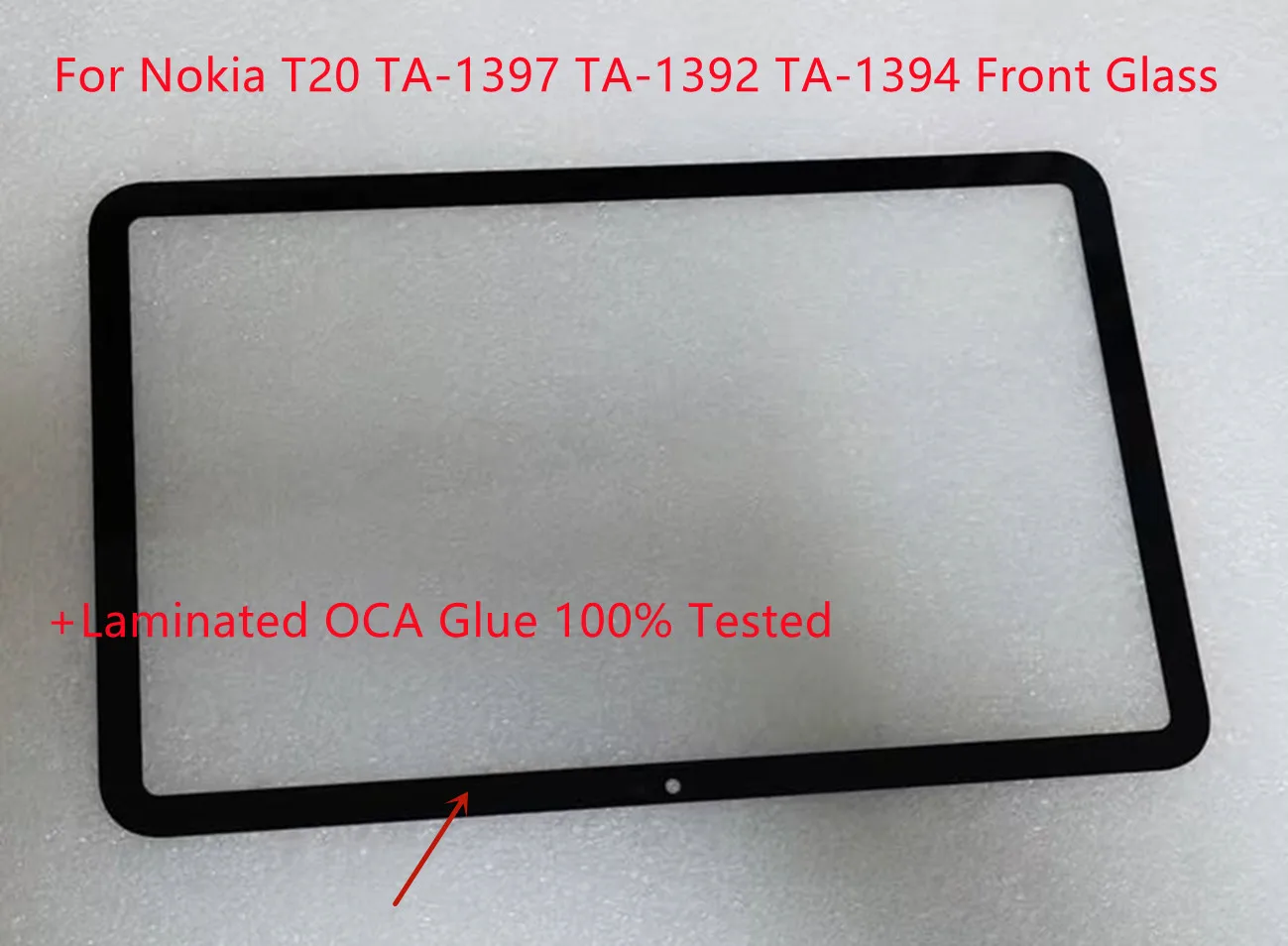 

10.4'' Inch For Nokia T20 TA-1397 TA-1394 TA-1392 Touch Screen Front Glass Panel With OCA Glue 100% Tested