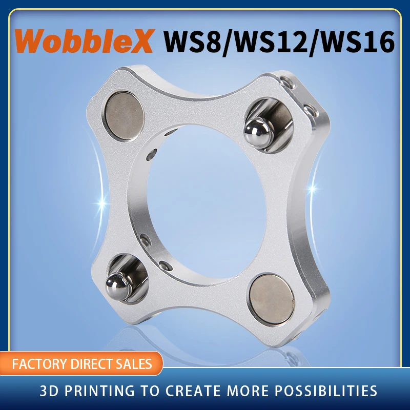 WobbleX WS8 WobbleX WS12/WobbleX WS16 Custom NF Coupling For HevORT 3D Printer Z-axis T8 / SFU1204 / SFU1604 Ball Screw Hot Bed