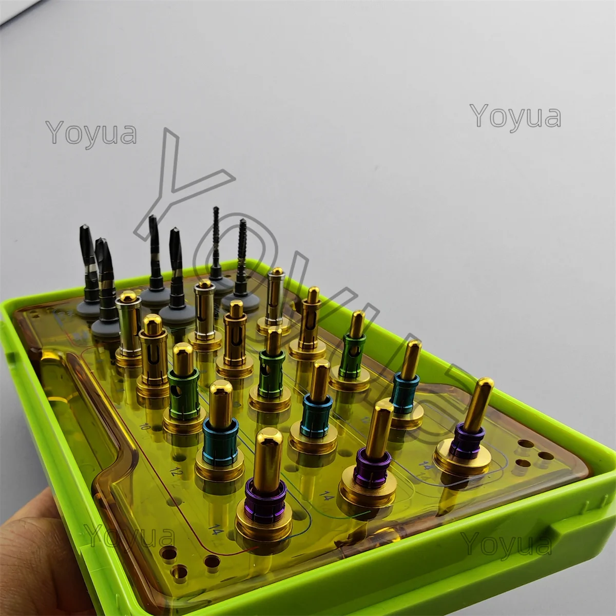 0ne conjunto xds kit de rolha de broca de implante dentário kit de instrumento de cirurgia dentium implante integral rolha brocas