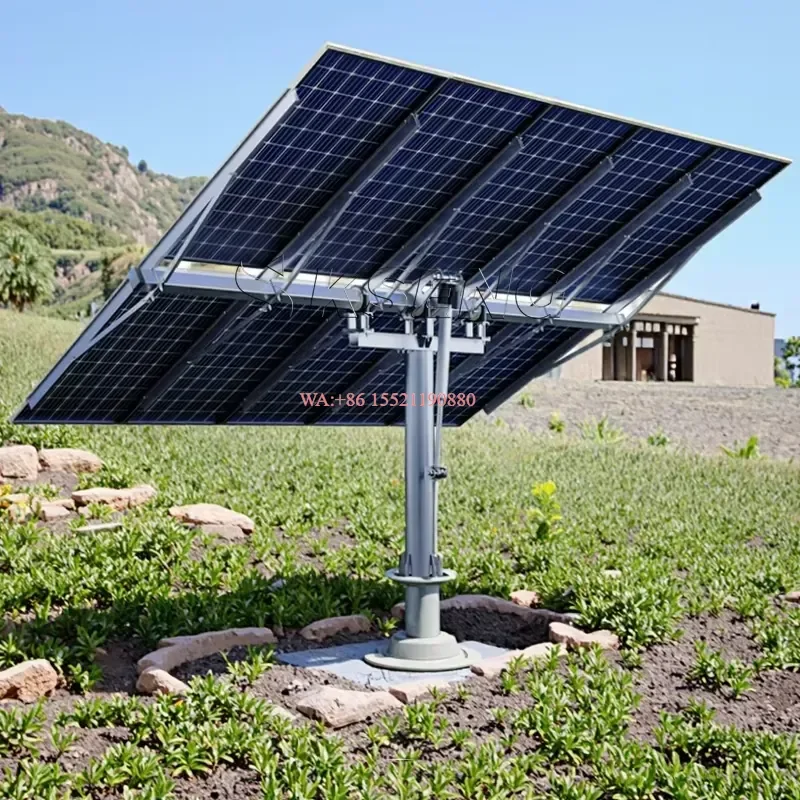 wmwmnu for Robust Structure Ground Mounted Automatic Single Axis Solar Tracker Single Post Solar Tracking System