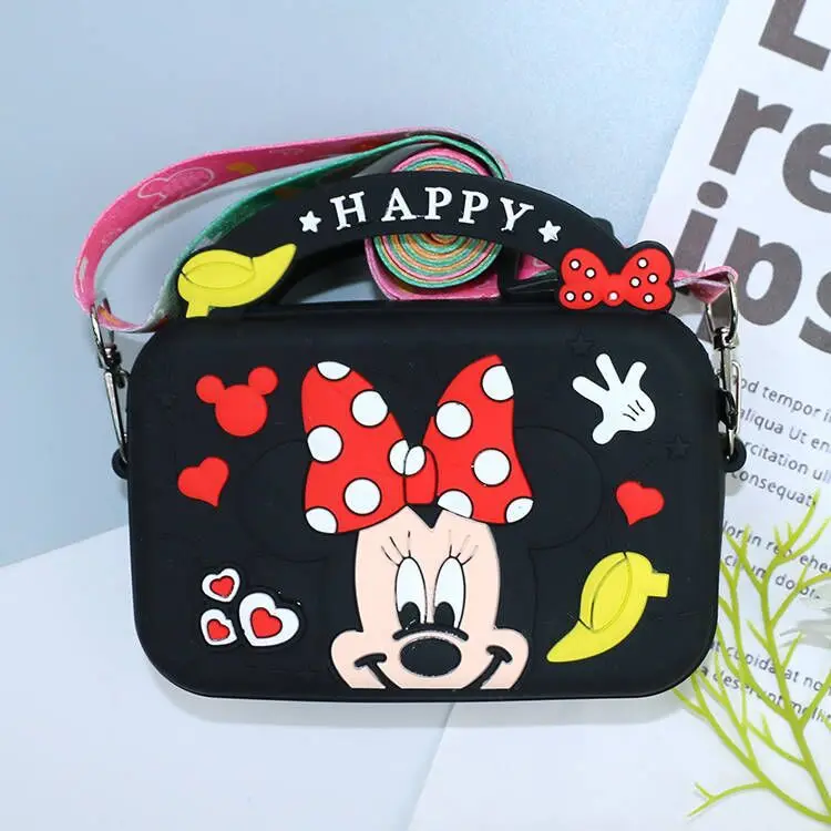 Disney Cartoon Children Shoulder Bags Stitch Minnie Donald Duck Mini Crossbody Bag Boys Girls Coin Purse Kids Birthday Gifts