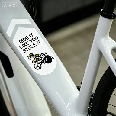 

Pack of 2 "Ride Like Stolen" Bike Inspirational Stickers, Never Give Up, "Shut Up Legs", Race Fuel Stickers for Mountain Bike,