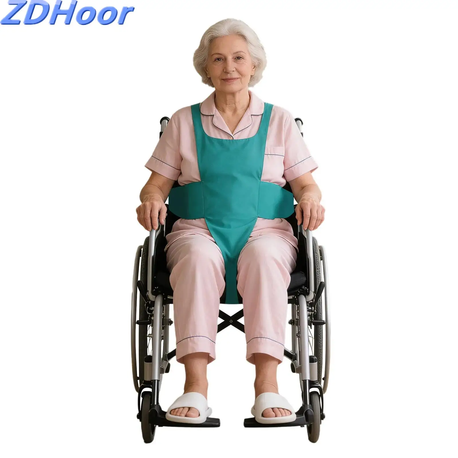 Adults Unisex Wheelchair Safety Harness Vest Adjustable Straps Anti-fall Prevent Sliding Wheelchair Vest for Elderly Patients