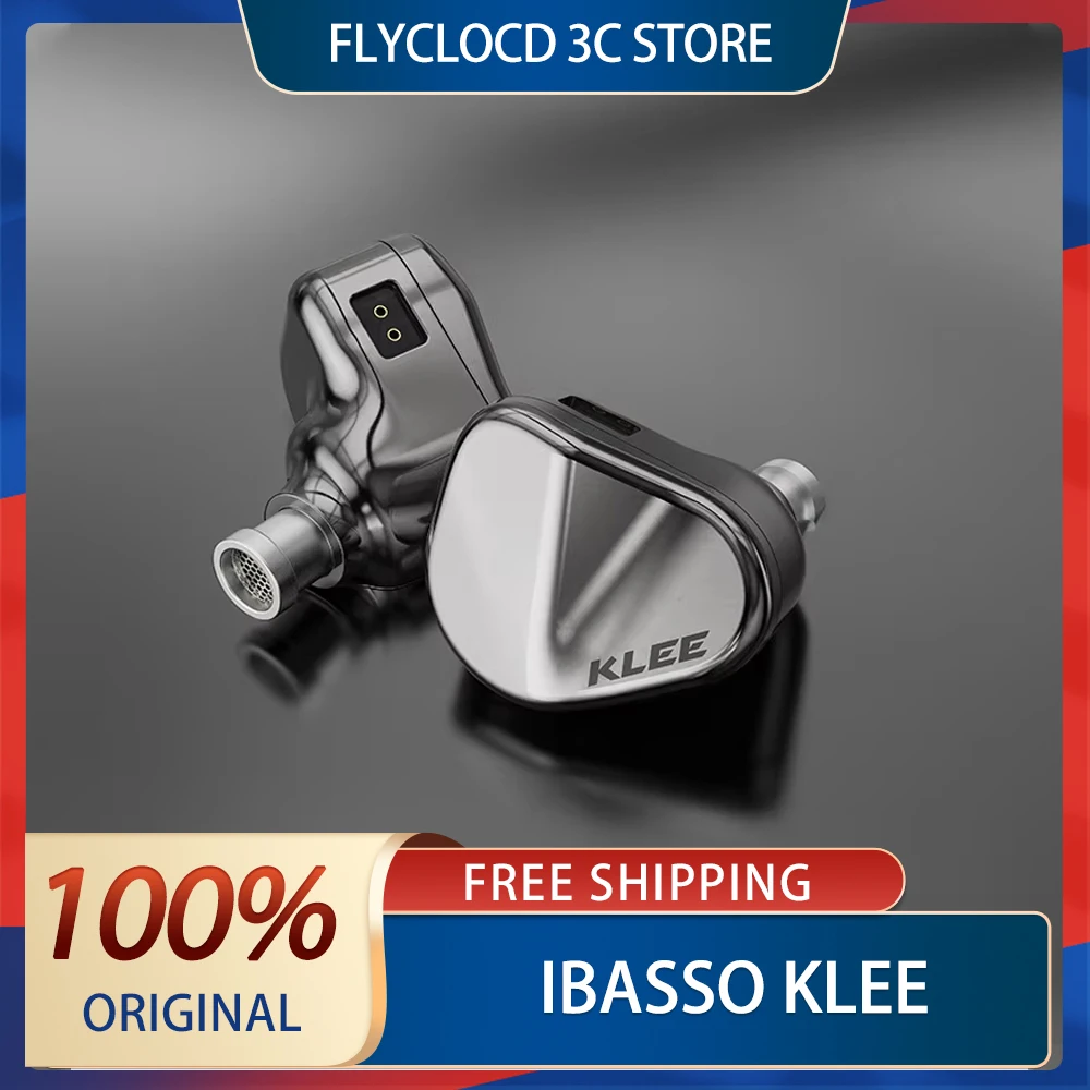 

IBasso KLEE Wired Earphones In Ear 4.4 Balanced Stainless Steel Case Audiophile Wired Dynamic Bass Super Low Bass HIFI Custom
