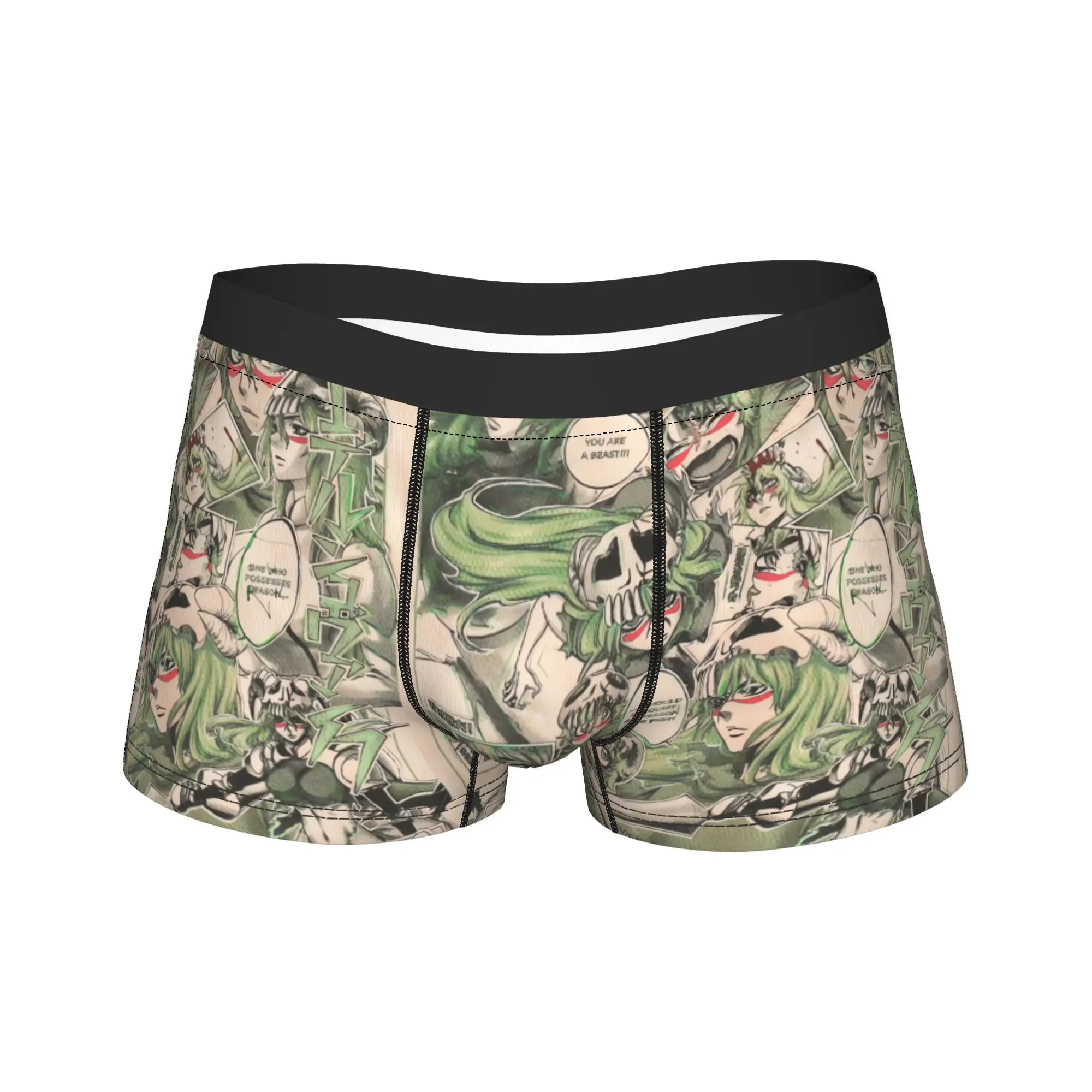 Bleach Anime Nelliel Collage Shorts Briefs  Underwear Quality Men Breathable Boxershorts Printed Oversize Panties