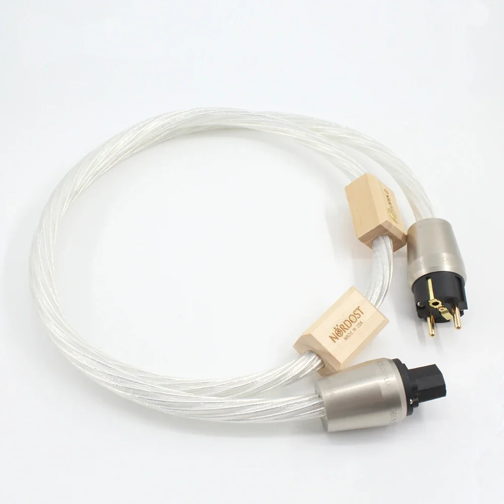 Imagem -05 - Cabo de Alimentação Áudio D538 Hifi Nordost Odin ac Cores Prateado 14awg eu us C15 C19 20a Plug