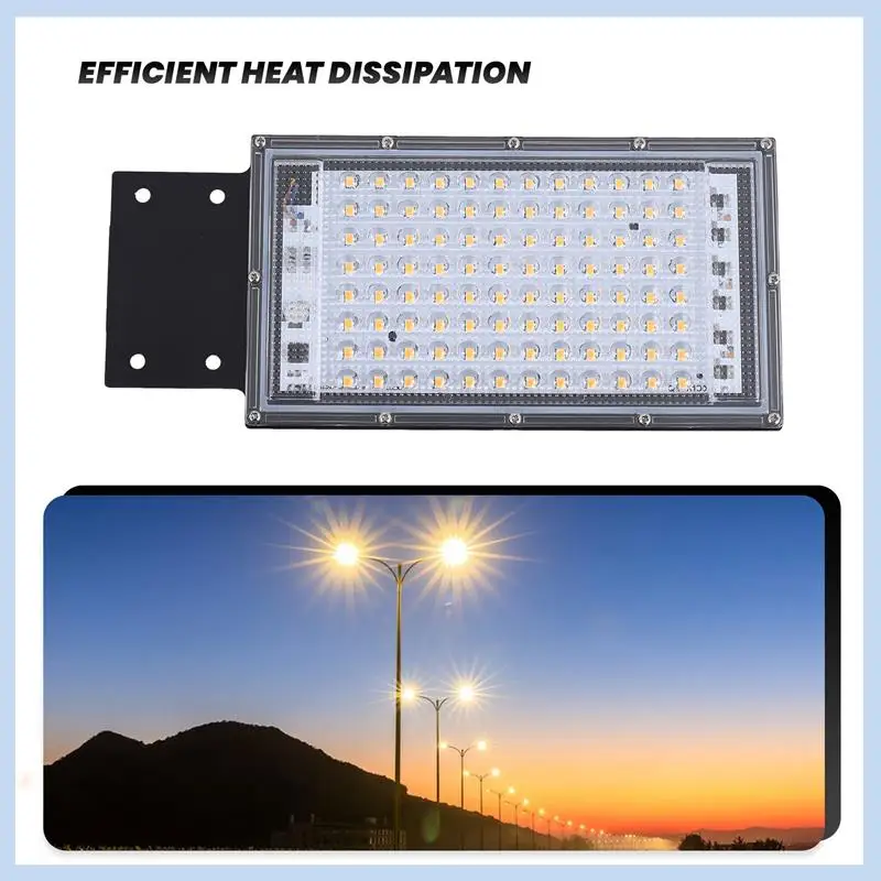 AS63-Lighting LED Street Light Floodlight Integrated Road Lighting 100W Waterproof Garden Light Outdoor